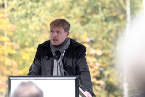 75. Jahrestag der Holocaust Deportationen in Berlin Grunewald