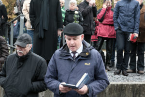 75. Jahrestag der Holocaust Deportationen in Berlin Grunewald