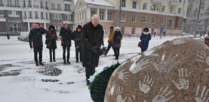 2018 03 01 003 Kranzniederlegung Mogilewer Ghetto