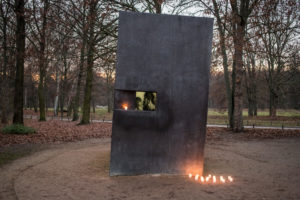 Illuminated memorial, photo Marko Priske