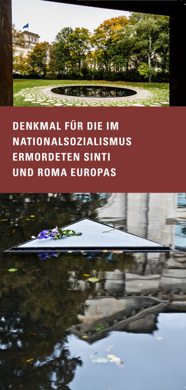 Titel Flyer Sinti und Roma Denkmal DEU 2019