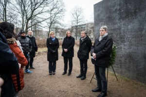v.l.n.r.: Franziska Giffey, Bärbel Bas, Uwe Neumärker und Günter Dworek