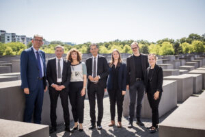 v.l.n.r.: Wolfram Weimer, Uwe Neumärker, Britta Bopf, Robin Mishra, Friederike Pescheck, Oliver Gaida © Stiftung Denkmal, Foto: Marko Priske