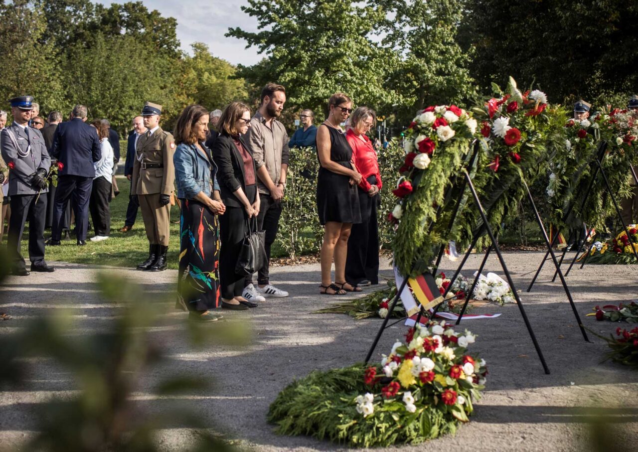 Gedenkveranstaltung am temporären Polen-Denkmal – Erinnerung an den deutschen Überfall auf Polen vor 87 Jahren