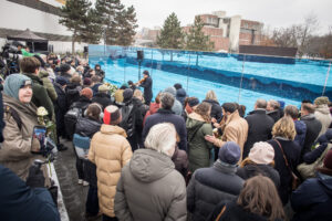 Gedenken am Gedenkort für die Opfer der NS-›Euthanasie‹-Morde © Stiftung Denkmal, Foto: Marko Priske