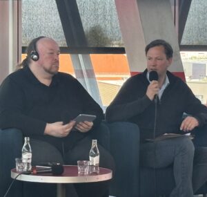 Von links: Aliaksei Bratachkin und Adam Kerpel-Fronius