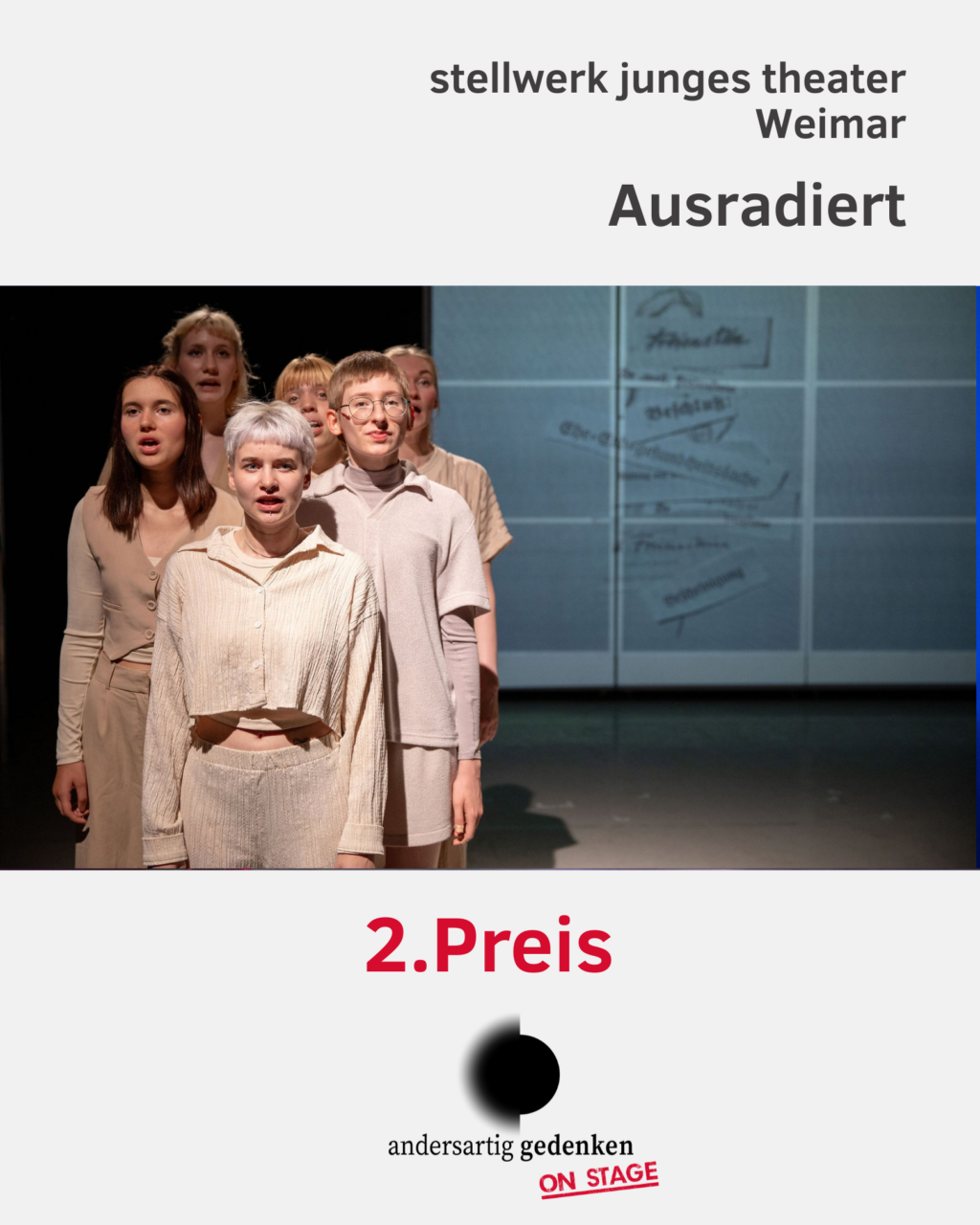 © Ausradiert, stellwerk junges theater Weimar