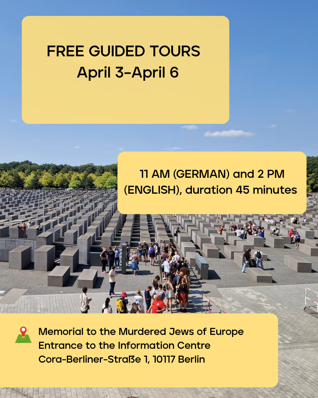 Easter weekend: Free guided tours every day