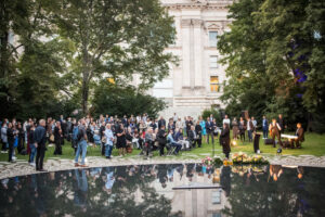 Gedenken am Sinti und Roma Denkmal am 2. August 2021 © Stiftung Denkmal, Foto Marko Priske (101)