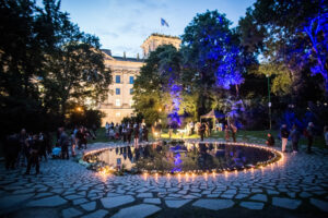 Gedenken am Sinti und Roma Denkmal am 2. August 2021 © Stiftung Denkmal, Foto Marko Priske (142)