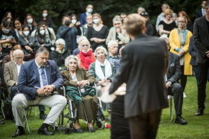 Gedenken am Sinti und Roma Denkmal am 2. August 2021 © Stiftung Denkmal, Foto Marko Priske (34)