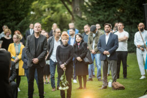 Gedenken am Sinti und Roma Denkmal am 2. August 2021 © Stiftung Denkmal, Foto Marko Priske (36)