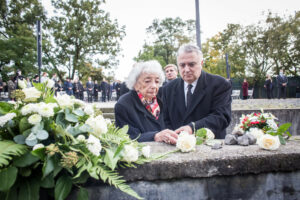 Gedenken am Mahnmal Gleis 17 im Oktober 2021 (145)