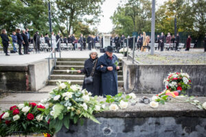 Gedenken am Mahnmal Gleis 17 im Oktober 2021 (151)