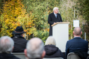Gedenken am Mahnmal Gleis 17 im Oktober 2021 (82)