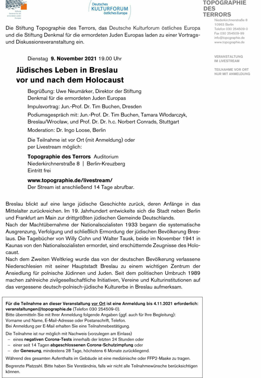 Information zur Veranstaltung