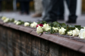 75. Jahrestag der Holocaust Deportationen in Berlin Grunewald